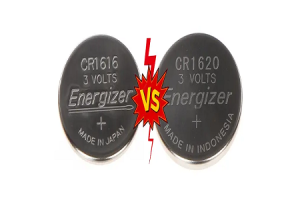 Comparaison des batteries sur les cellules de monnaie: CR1616 contre CR1620