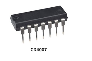 Onduleur CMOS CD4007: Pinout, fiche technique et aperçu du package 14-SIC