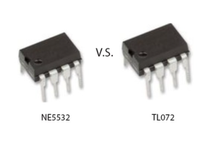 NE5532 et TL072: Qu'est-ce qui distingue ces opérations opérationnelles?