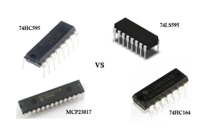 Comprendre les différences entre 74HC595, 74LS595, 74HC164 et MCP23017