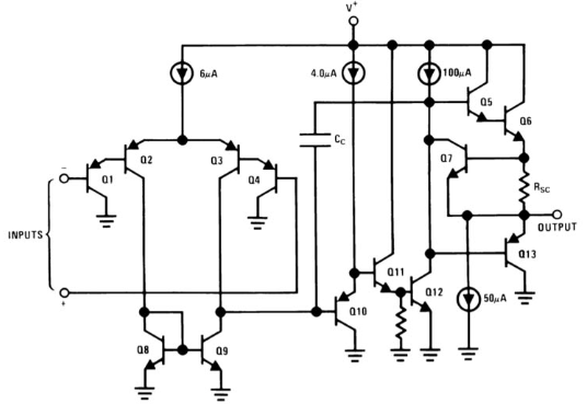 LM358 Internal Circuit