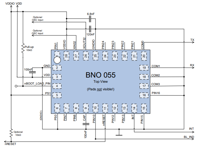 BNO055 Connection Diagram