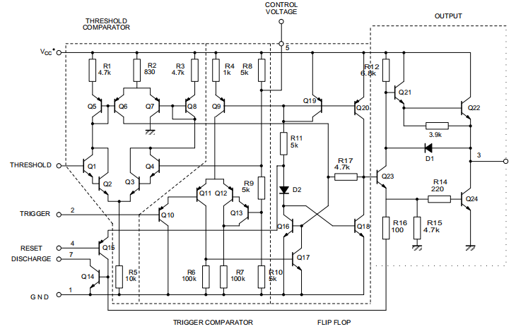 Fig 5 NE556 Schematic Diagram